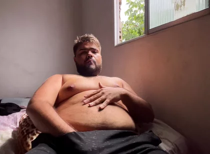 Fat Gay Sweaty Shaking Hairy Ass on All Fours, Front Hard Rolls Cumming