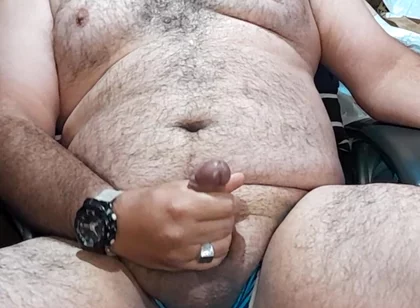 Nice Cum Using Blue Jocktrap
