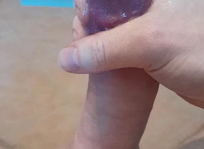 Cumshot lube multiple times young forskin slow