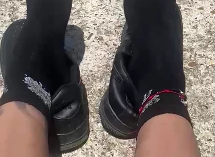 Walking Through the Castle of Cartagena and I Take off My Shoes to Rest so That You Can Worship My Feet