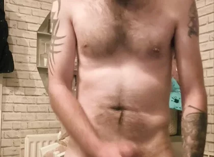 Big Dick Wanking and Smoking