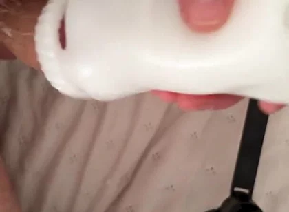 Big Dick Destroys Fleshlight & Fills It with Cum