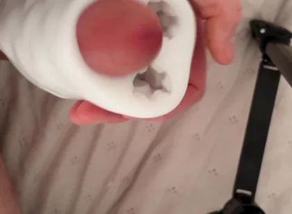Big Dick Destroys Fleshlight & Fills It with Cum
