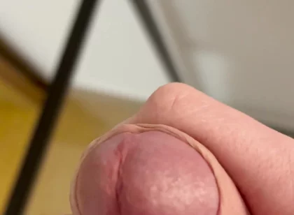 Fresh Cum on a Glass Table
