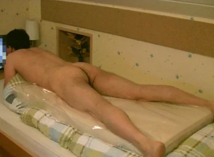 Naked Foil Hump Masturbation