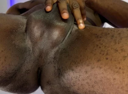 Sexy Black Guy Wanks His Black Dick