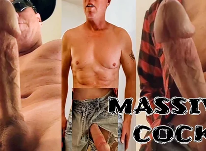Massive Cock Delivers Massive Cumshot From Jeans