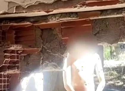 Exploring an Abandoned Building, 2 Amateur Boys Remove Their Clothes and One Starts to Bust a Nut