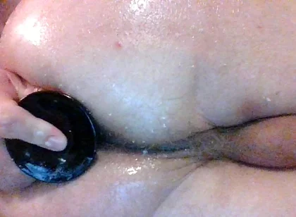Oiled Sissy Close up Pussy Play Pt 1