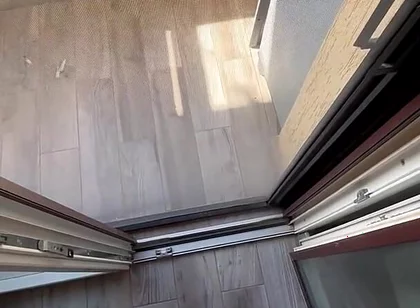 Too Cum From Balcony Almost Caught by Neighbors
