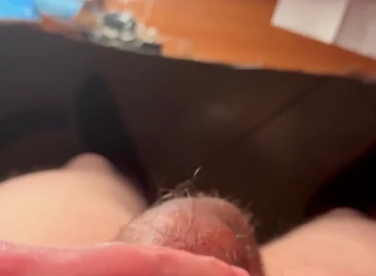 Masturbating