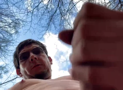 Masturbating
