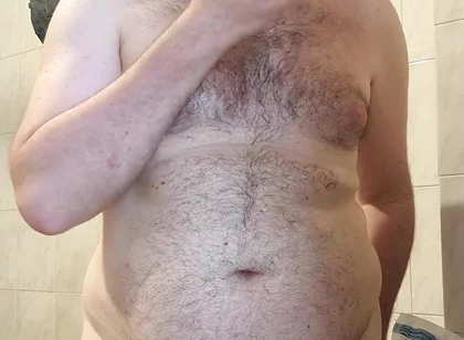 Naked Boy in Bathroom