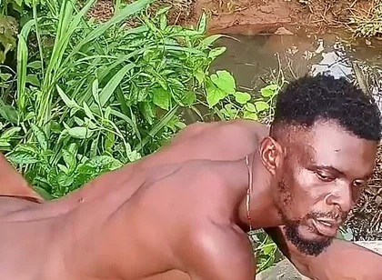Ebony Ran for His Life After a Merciless Hard Jungle Fuck