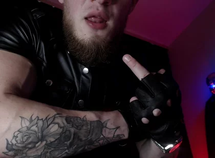 Alpha in Leather and Drool with Dominance