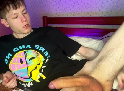 Wrapping Both Hands Around My Huge Cock to Jerk off