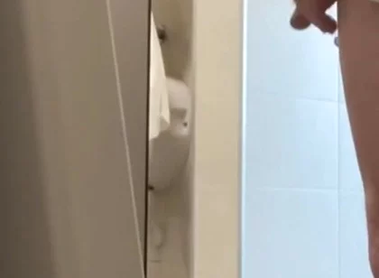 Helping Hand in Public Toilets - Almost Caught