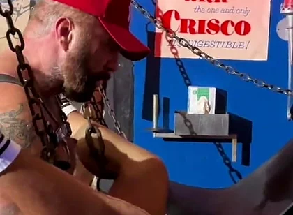 Dom with Thick Huge Cock Fucks Me Bareback in the Sling