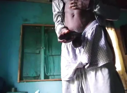 Wanking off Till Cum My Big Black Dick