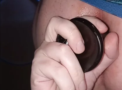 Stuffing My Hole with This BBC Dildo