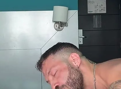 Muscle Bottom Takes Big White Monster Cock Deep