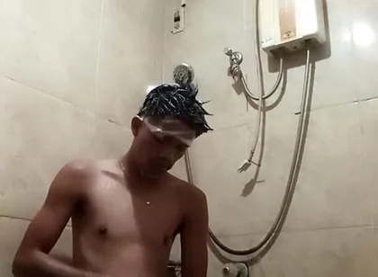 Another Shower Jerking off with Cumshot