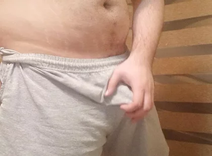 Beefy Stud Goes Commando and Shows off