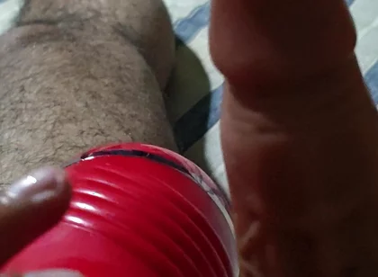 Hairy Stepdaddy Ejoying Sex Doll at Home