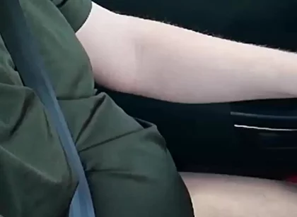 Nylon Fetish in the Dirt Road Search in the Car