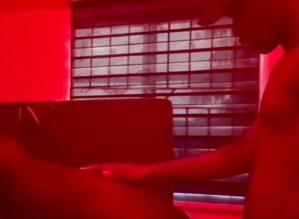 College Twink Friends Fuck After College Under Red Lights