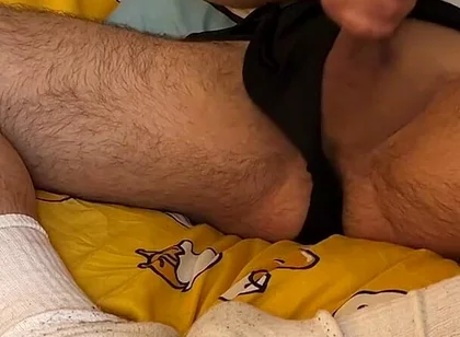 Lextalon Solo on the Bed - I Masturbate Watching Porn Until I Cum