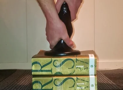 Hot Gay Twink Stretching His Ass and Takes Huge Anal Dildo's