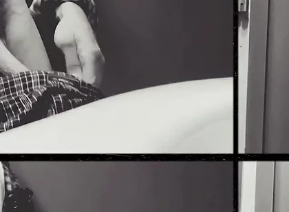Young Virgin with Huge Cock Touches Herself for the First Time