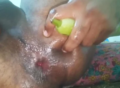 Sissy Gay Bitch Ass Fuck with Cucumber