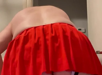 My Red Mini Skirt
