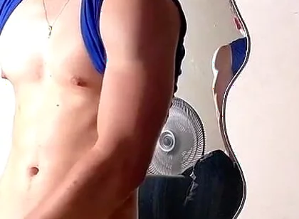 Sporty Guy Pulls Cock in Private