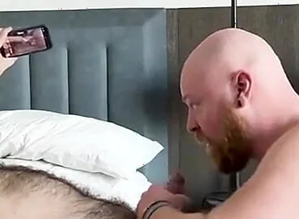 Hairy Stepdaddy Bear Breeds Me Good on the Bed, and Then up Against the Hotel Window