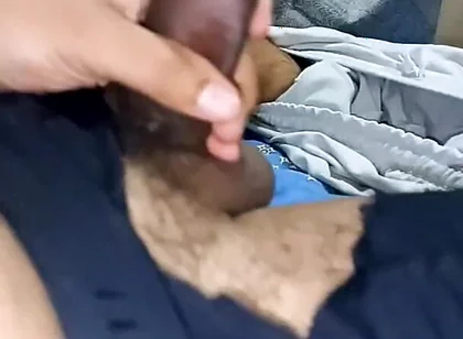 Stepdaddy Masturbating His Foreskin While Moaning and Talking Dirty