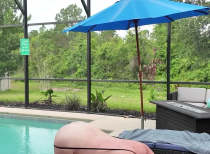 Taking Care of Allen by the Pool