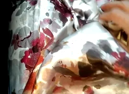 Satin Flower Dress Masturbation