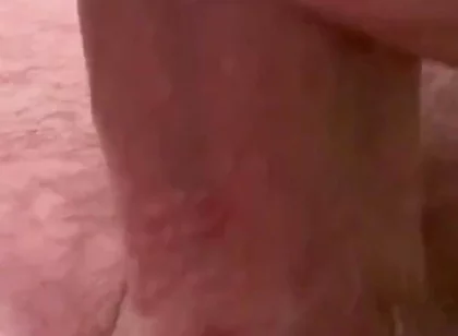 Masturbation and a Big Cumshot in a Public Shower