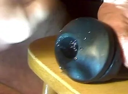 The Cock Wants to Feel the Tight Rubber Sleeve, and Cum From It!