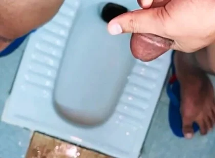 Desi Village Boy Cum Desi Bathroom