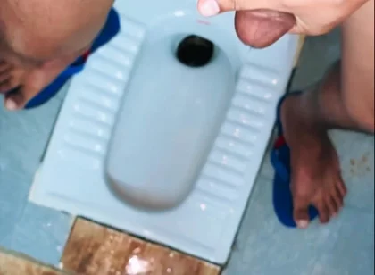 Desi Village Boy Cum Desi Bathroom