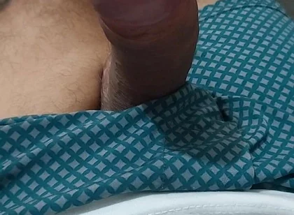 Ladysilva Jerking off Her Hot Cock on Live Cam for Her Followers