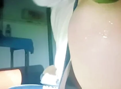 A Thin Young Man Opens His Anus Alone