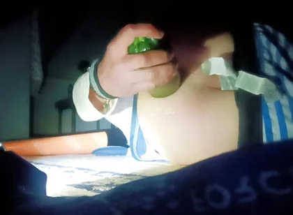 A Thin Young Man Opens His Anus Alone