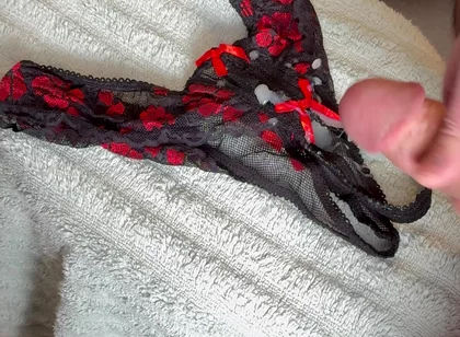 Cum on Wife’s Panties 11