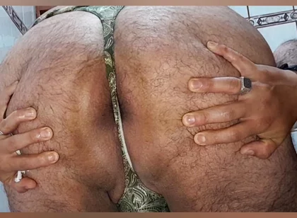 Nice Cum and Anal Penetration Using Green Thin Thong