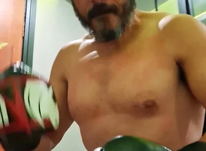 Gouine Wrestler - POV Muscle Worship Training Session